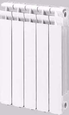Radiatore Kaldo Radiatori 2000 Bianco con 10 Elementi L: 60 cm, H: 100 cm, P: 6 cm