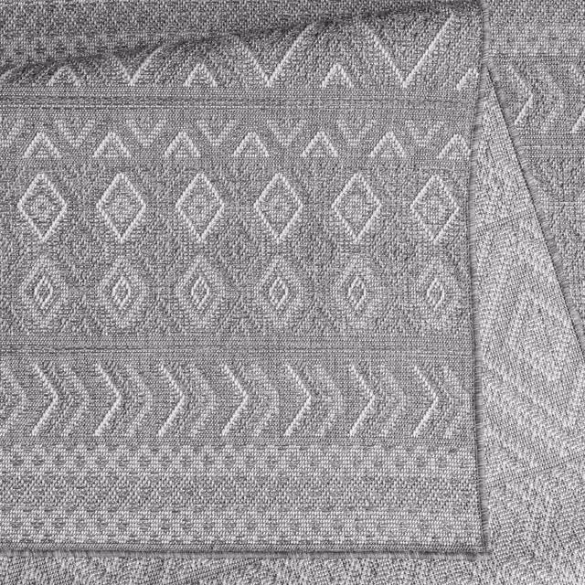 Tappeto Verona per interni ed esterni grigio e beige L: 250 cm, P: 80 cm