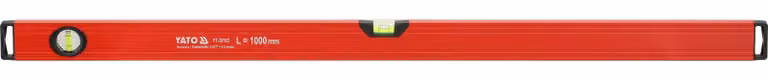 Livella a bolla in alluminio da 1000 mm, con base fresata