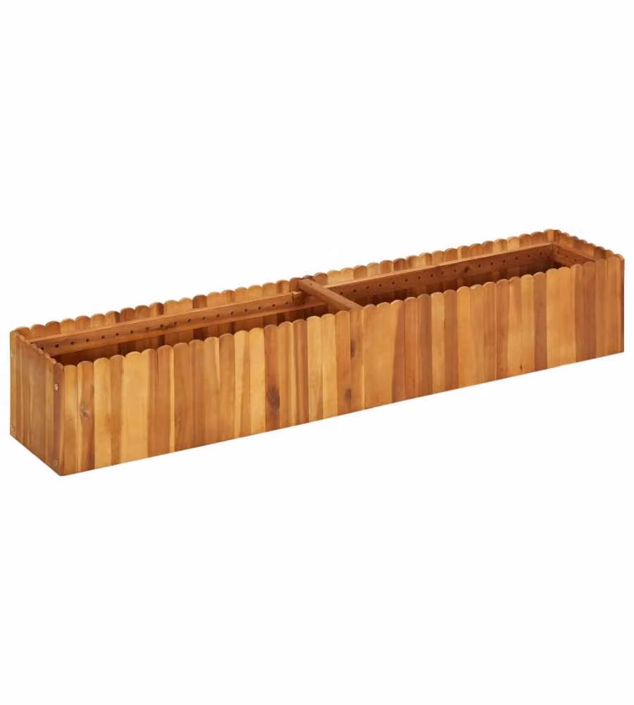 Letto Rialzato da Giardino 150x30x25 cm in Massello di Acacia