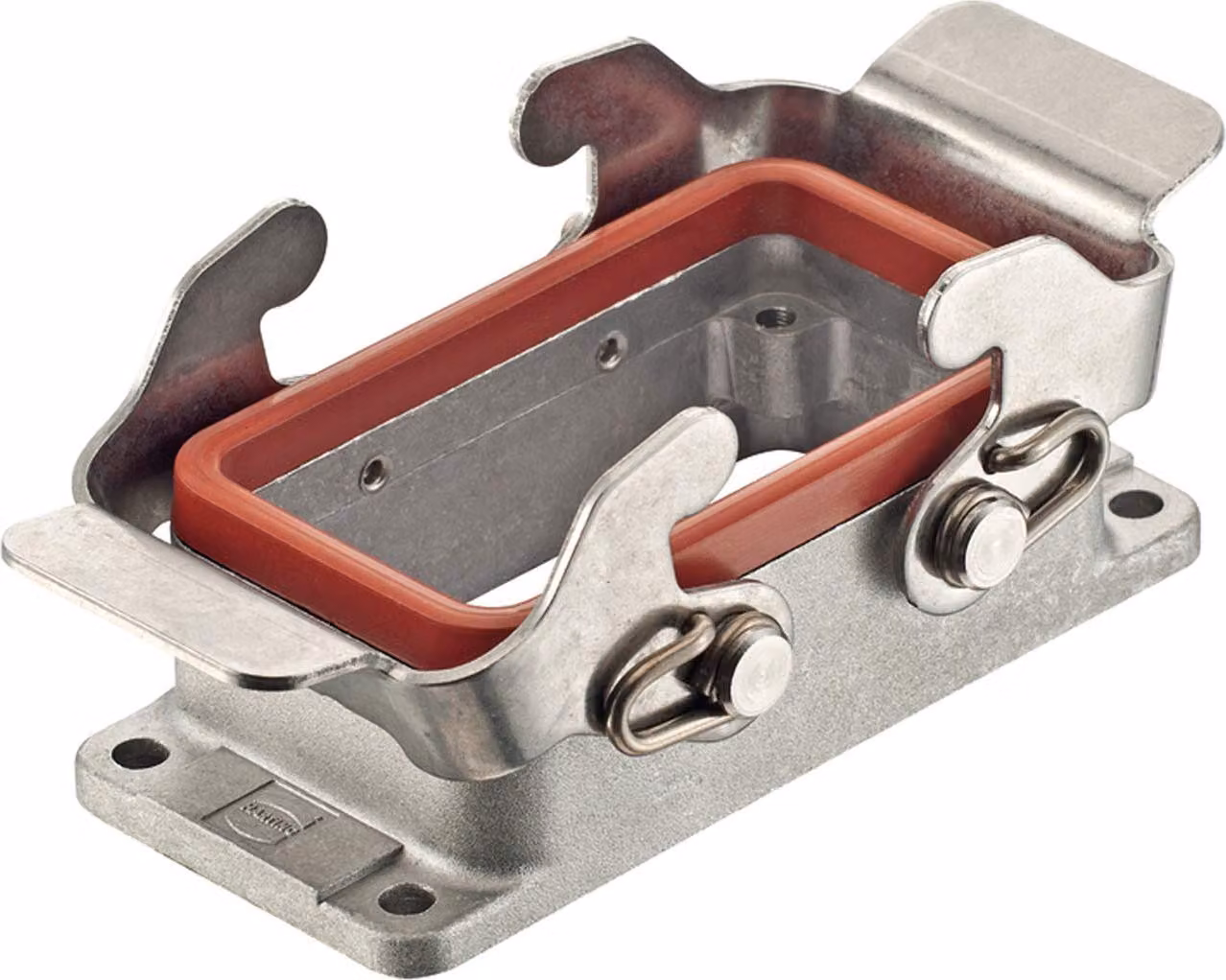 HARTING Han 10B Custodia di montaggio per alte temperature bassa con 2 staffe trasversali - 1 pezzo