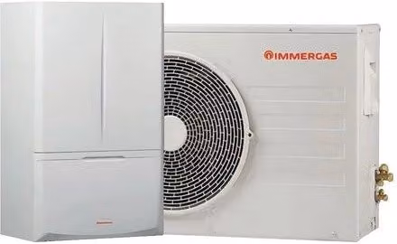 Pompa di Calore Inverter Immergas MAGIS COMBO 9 V2 R-32 Monofase Split Reversibile Bianco con Comando Incluso