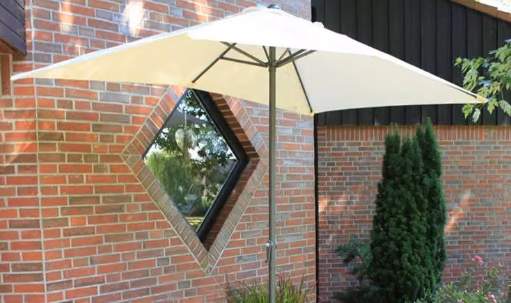 Garden Pleasure 504588 Garden Pleasure Sonnenschirm rechteckig beige