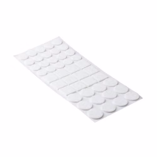 Feltrini autoadesivi, set, bianco