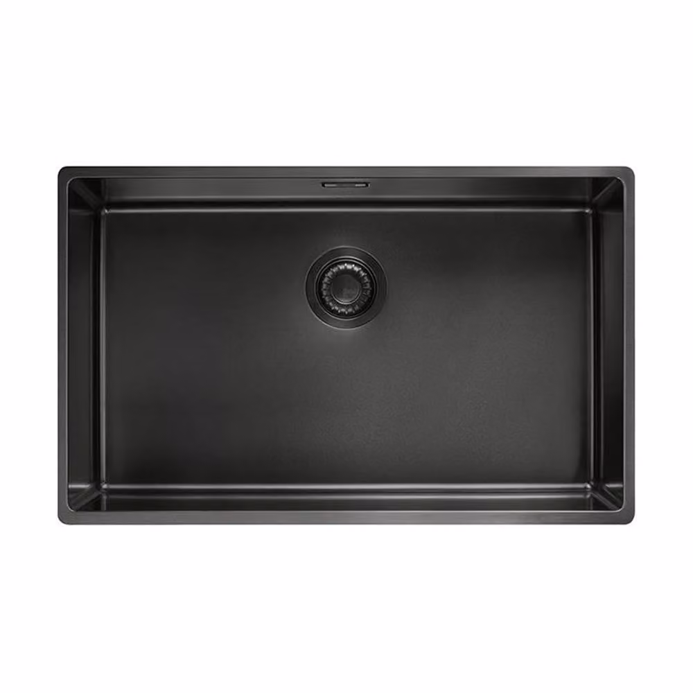 Lavello da incasso Franke Mythos Masterpiece Premium BXM 210 / 110-68 Acciaio inox PVD antracite, valvola a pulsante