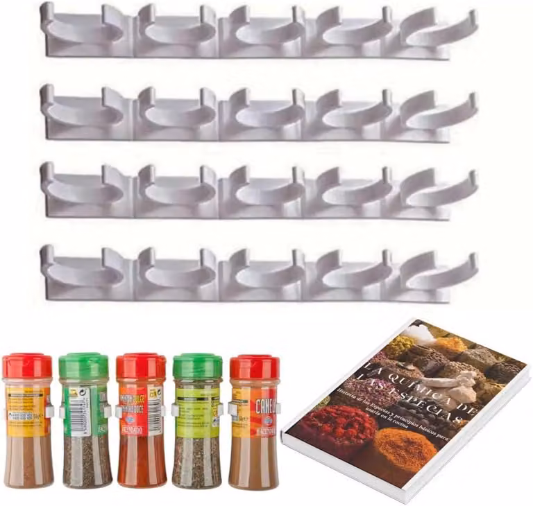 Organizzatore a parete per erbe aromatiche, adatto a 20 vasetti, ideale come scaffale da cucina, organizer per mensole e armadi