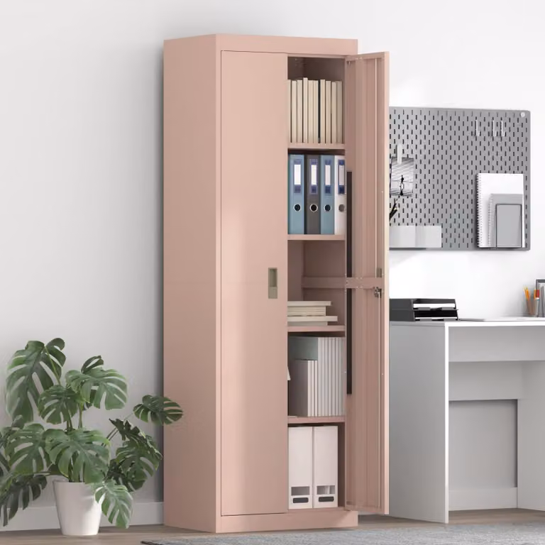 vidaXL Armadio Rosa 60 x 40 x 180 cm Acciaio