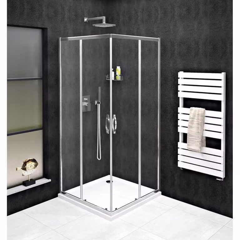 SIGMA SIMPLY Cabina doccia angolare 800x800 mm, ingresso ad angolo, vetro trasparente