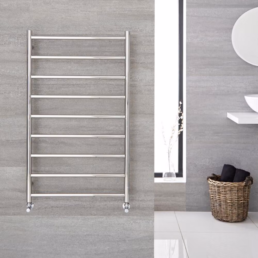 Scaldasalviette a Scaletta Acciaio Inox Cromato 500x1000mm 220W - Termoarredo Bagno - Quo