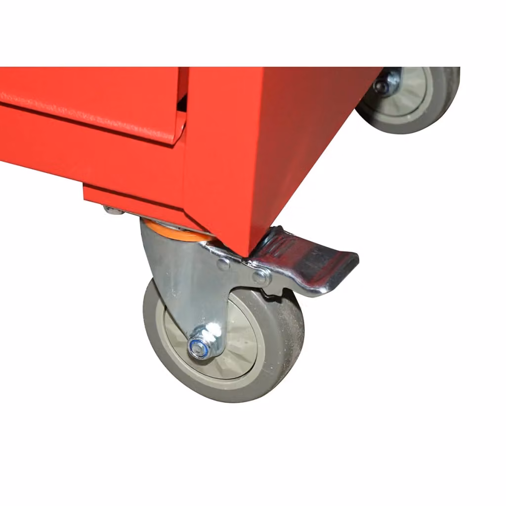 Carrello portautensili in metallo rosso con 7 cassetti, L: 68 cm, P: 46 cm, H: 92 cm – 2