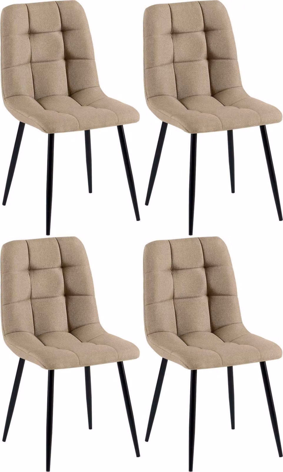 set di 4 sedie da pranzo - design senza tempo ed elevato comfort