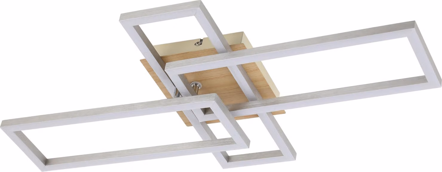 Rabalux 6590 Lampada da soffitto Ashton, 24 W, 4000 K, 1870 lm, bianco argento, bianco neutro, 64,5 cm