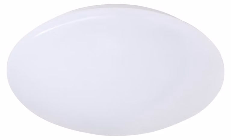 Trio Leuchten - Plafoniera moderna I Lampada da soffitto I Lampada I Apparecchio bianco incl. LED 12W - Tiho I Soggiorno I Camera da letto - Plastica rotonda - I (non sostituibile) LED