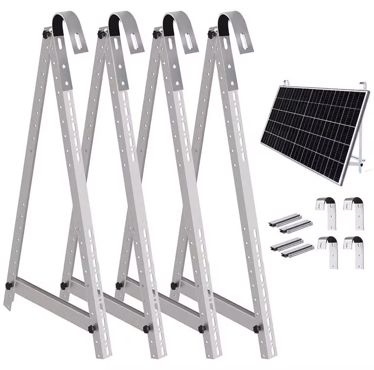 Staffa regolabile per pannelli solari - Supporto per pannelli solari - Sistema di montaggio per pannelli solari - Supporto per telai fotovoltaici