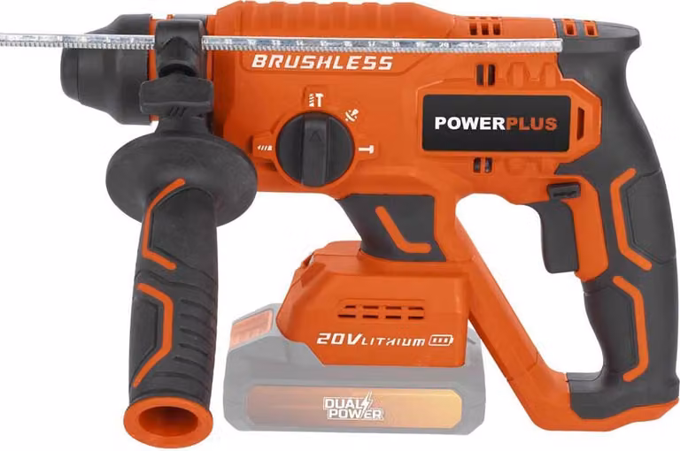 POWERPLUS POWDP15630 - Martello combinato Accu 20V senza carbone (senza AKU)