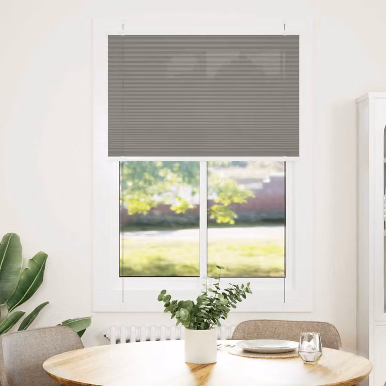 vidaXL Tenda Plissettata Antracite 90x150 cm Larghezza Tessuto 89,4 cm