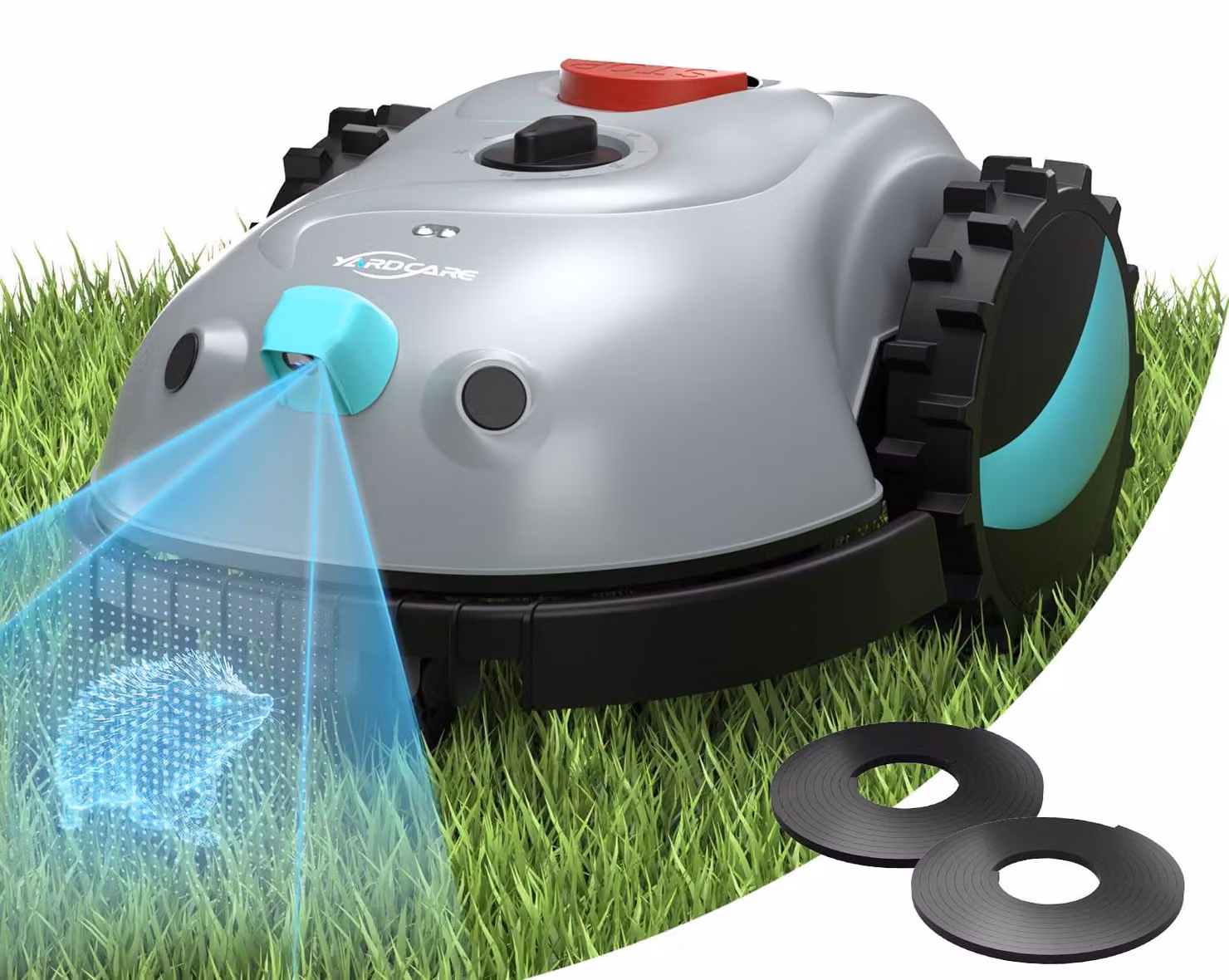 Tagliaerba robotizzato con telecamera - Taglio automatico - Batteria 12V - 12,19 kg