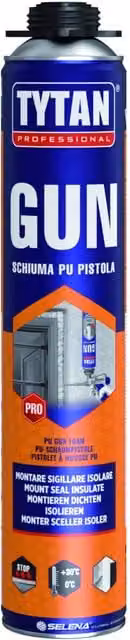 Schiuma Poliuretanica Premium per Pistola Ml. 750 12 Pezzi Tytan
