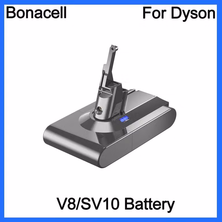 Dyson V6/V7/V8/V10, batteria di ricambio, 21,6 V 6000 mAh ricaricabile, beige