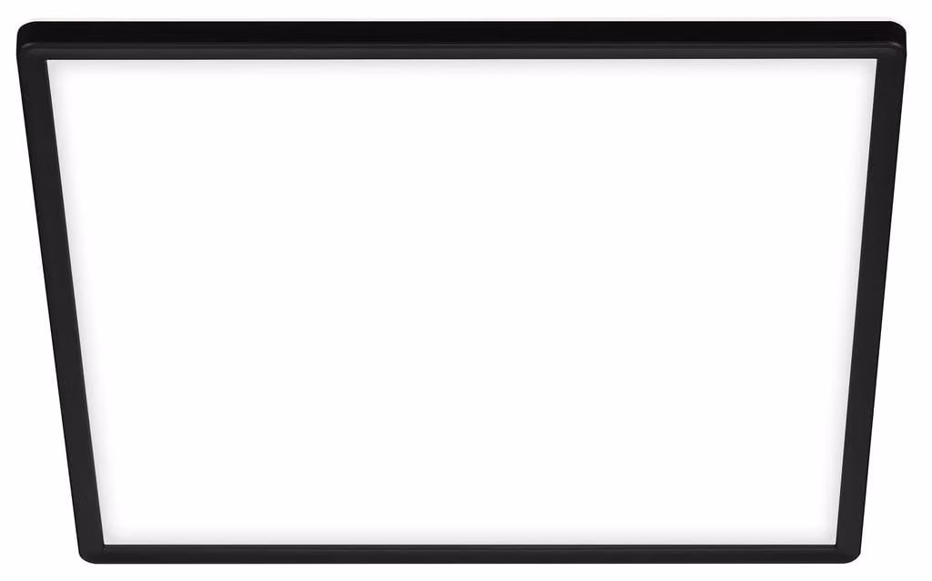 Pannello LED BRILONER SLIM, luce bianca neutra, effetto retroilluminazione, design piatto, nero, 29,3 x 29,3 x 2,8 cm