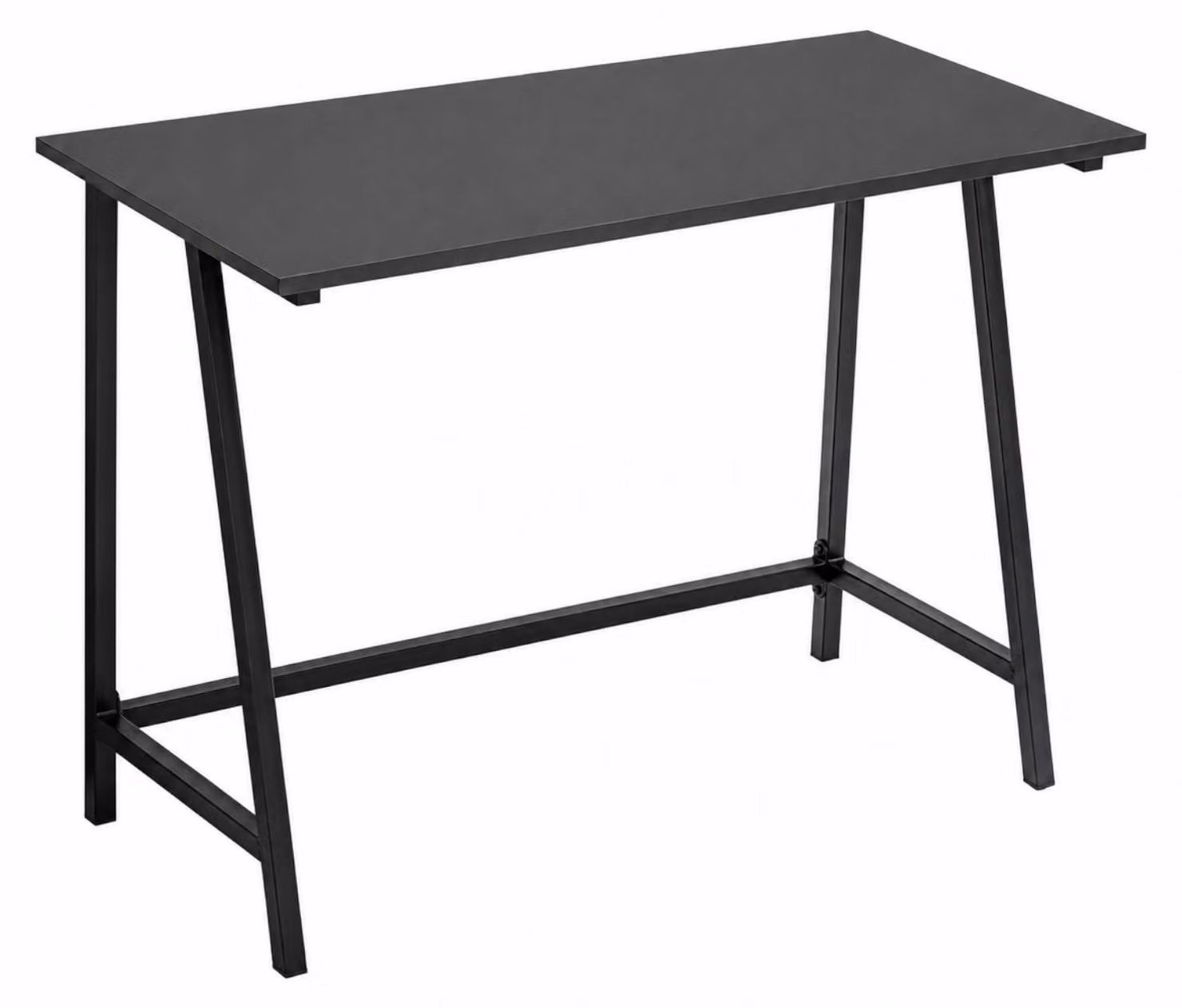 BEGRYF Scrivania 100x50x75 cm Nero Scrivania per computer Struttura in metallo Scrivania da ufficio moderna Salvaspazio