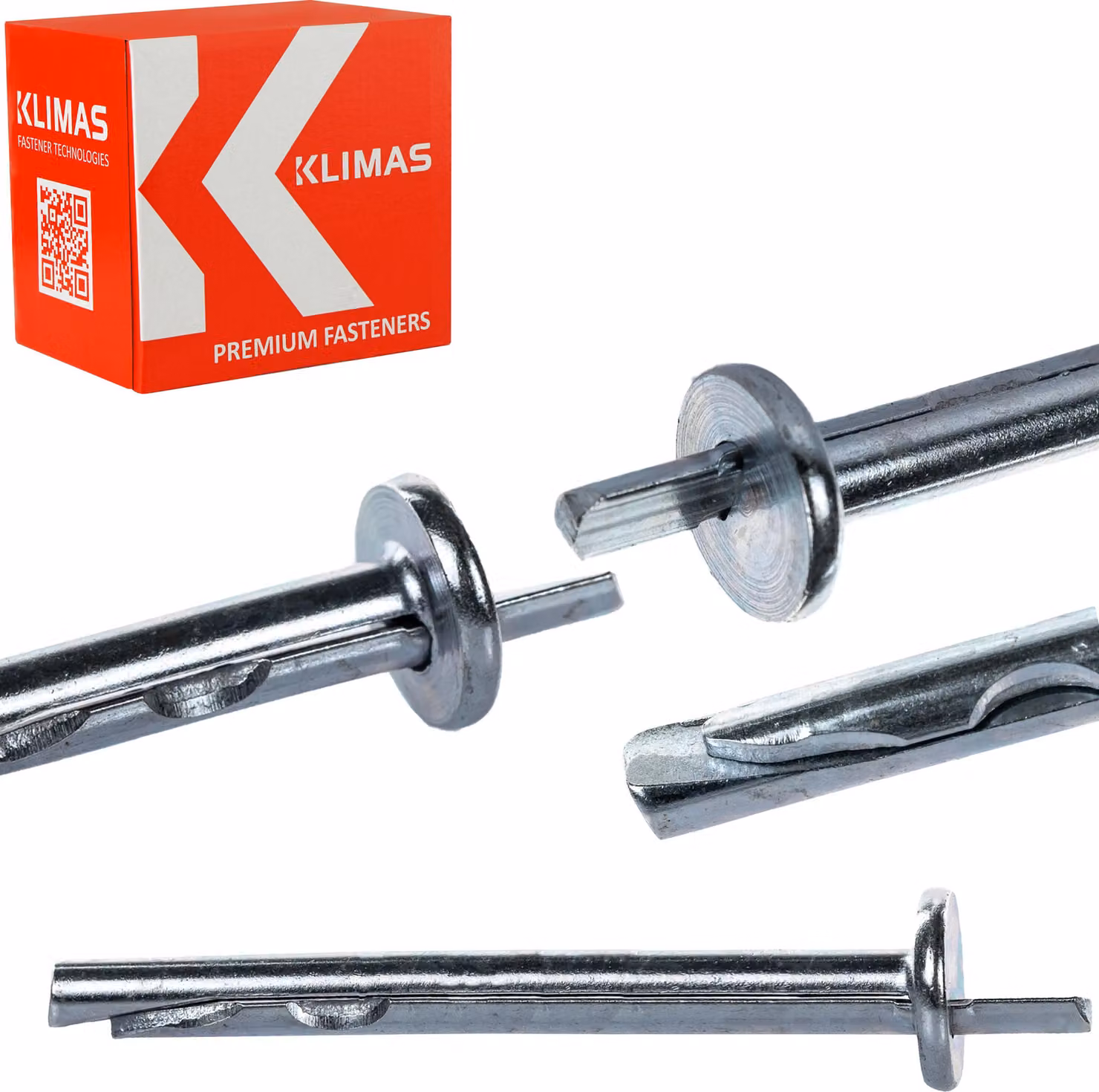 Klimas KRW chiodi per soffitto 6x65 - 100 pz.