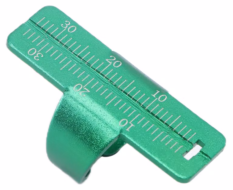 Anello lineare Endo in lega di alluminio Misuratore orale Misuratore endodontico Strumenti odontoiatriciVerde