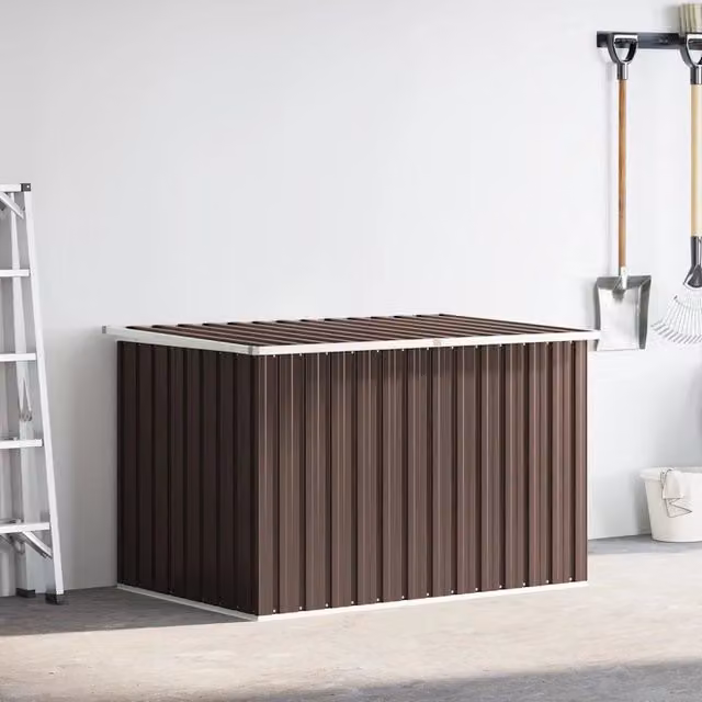 Baule da giardino vidaXL in metallo marrone L: 171 cm, P: 99 cm, H: 93 cm – 1