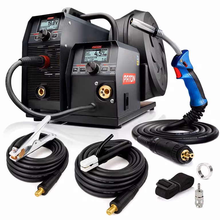 PATON ProMIG 270-15-2-400V Saldatrice MIG 3 in 1, - Kit professionale MIG/MAG con torcia e inverter - Saldatrice MIG con e senza funzionamento a gas
