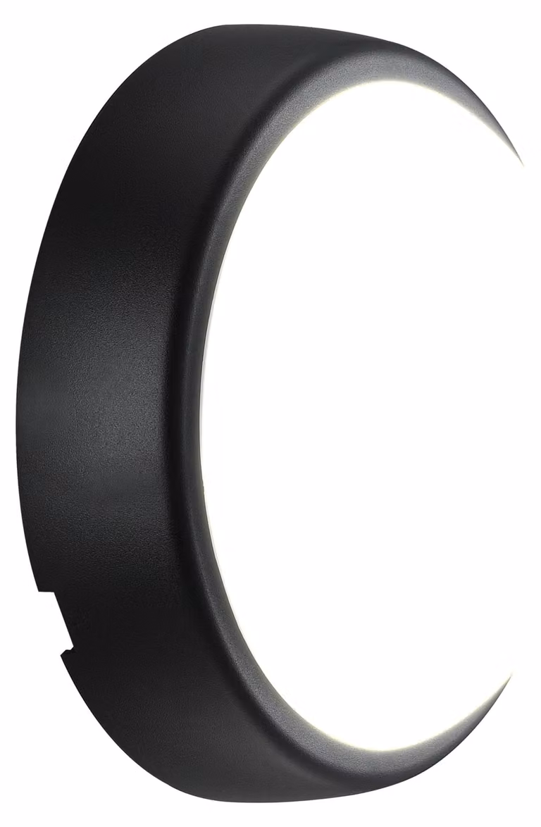 Lampada da parete rotonda, grado di protezione IP54, 5,5 W, 450 lm, 4000 K, diametro 160 mm