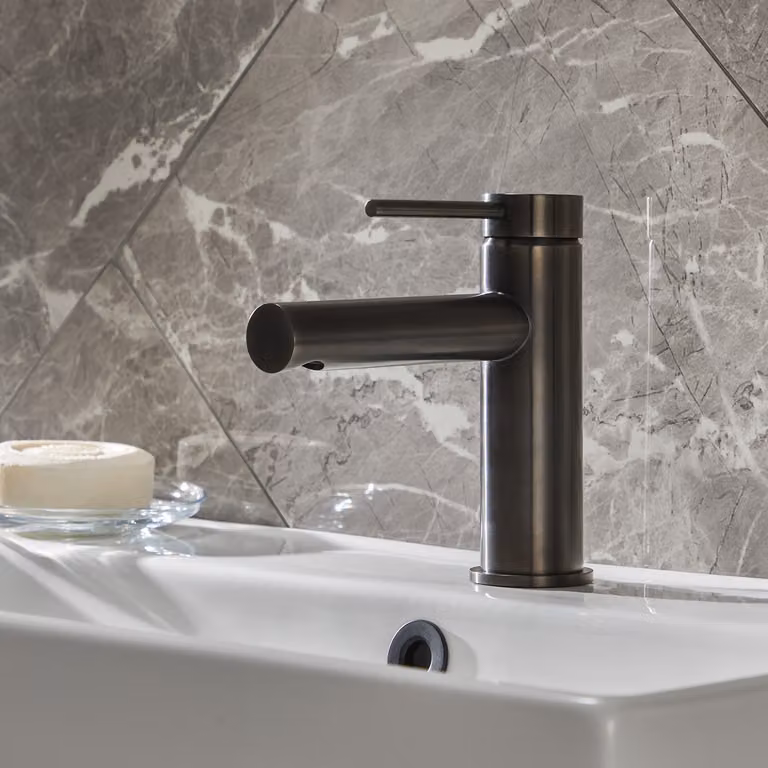 Rubinetto Miscelatore per Lavabo Monoforo - Nichel Nero - Otto