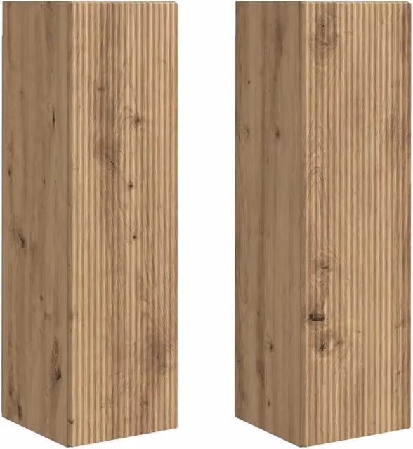 Mobile porta TV da parete moderno e funzionale con contenitore discreto 30 x 31 x 100 cm in legno multistrato rovere artigianale 02_0055002