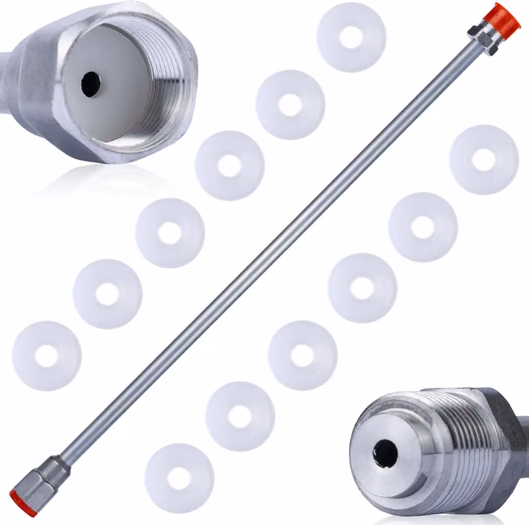 Rosfix Lancia per Pistola per Verniciatura 75cm + Set di 10 Guarnizioni