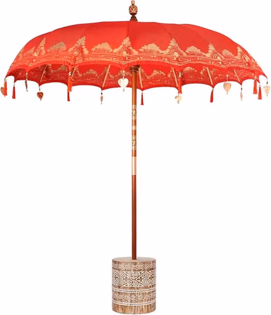 Ombrellone balinese rotondo da esterno 215 x 215 x 260 cm grande ombra atmosfera chill in cotone rosso 02_0055948
