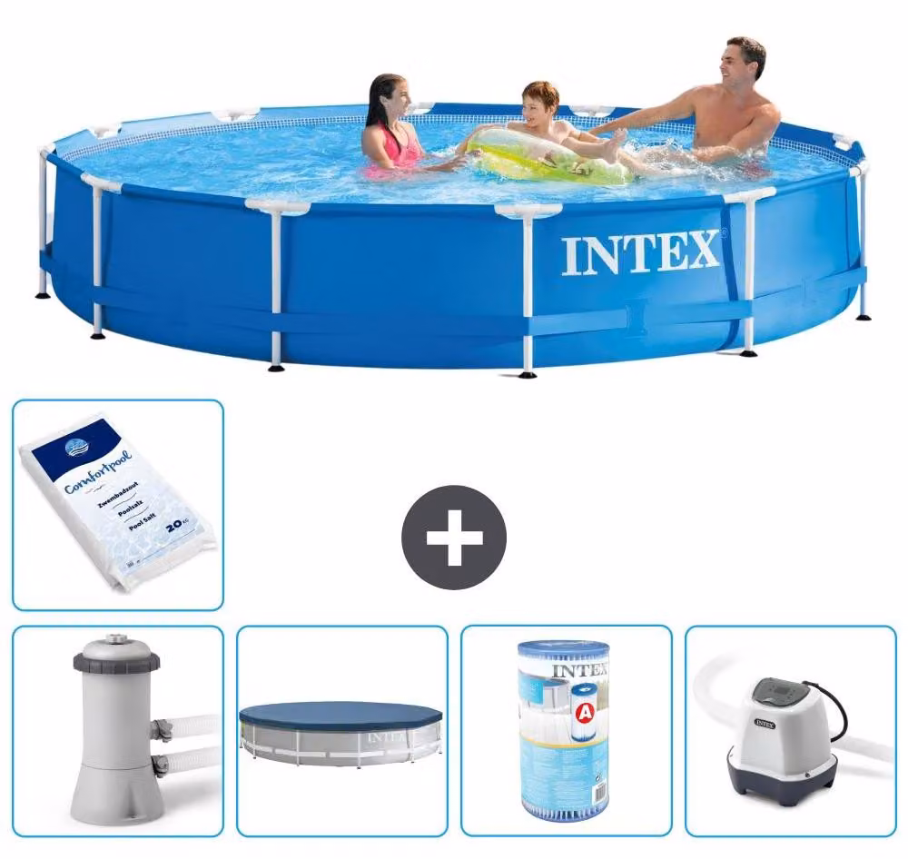 Piscina autoportante rettangolare - 366x76 cm - 6 pezzi - Modello S31734