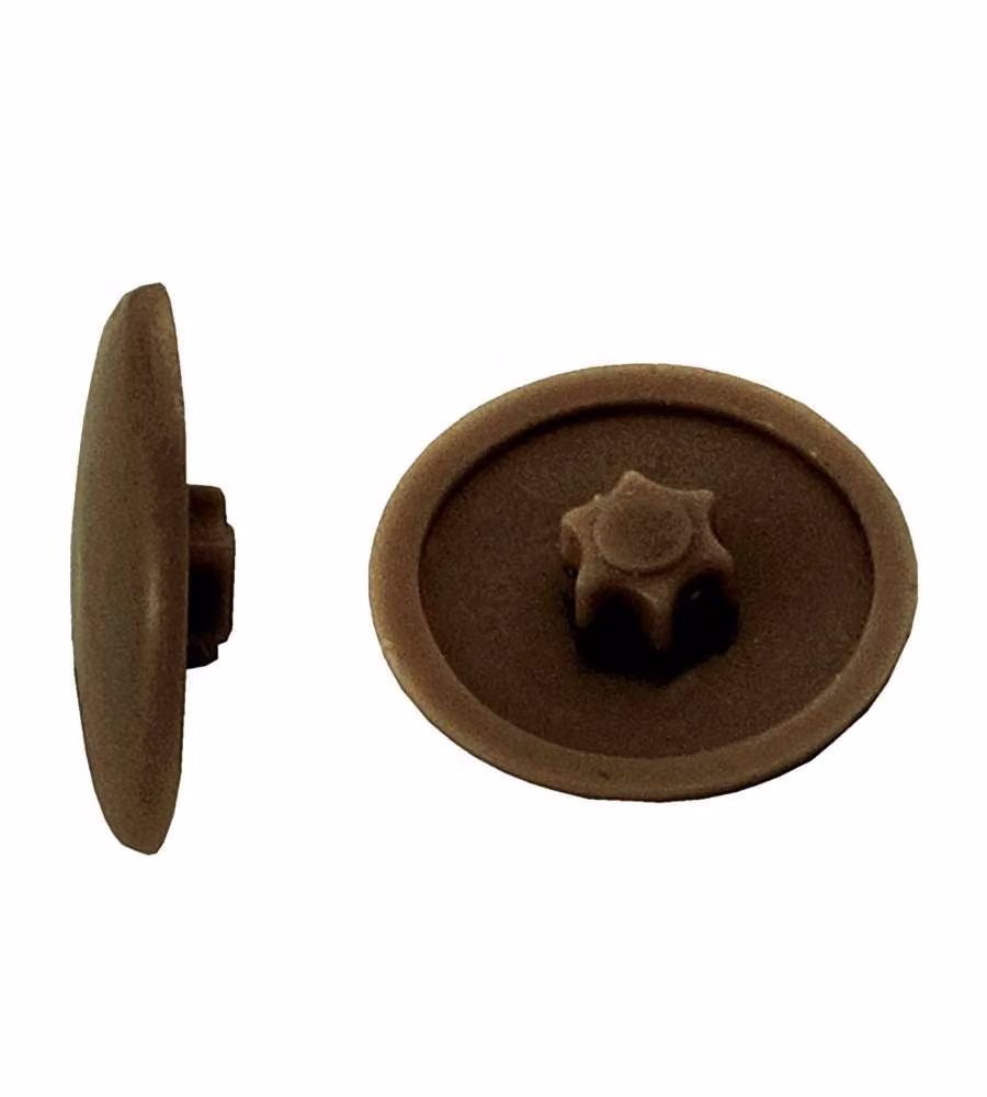 Cappucci coprivite per viti Torx, marroni, 50 pz.