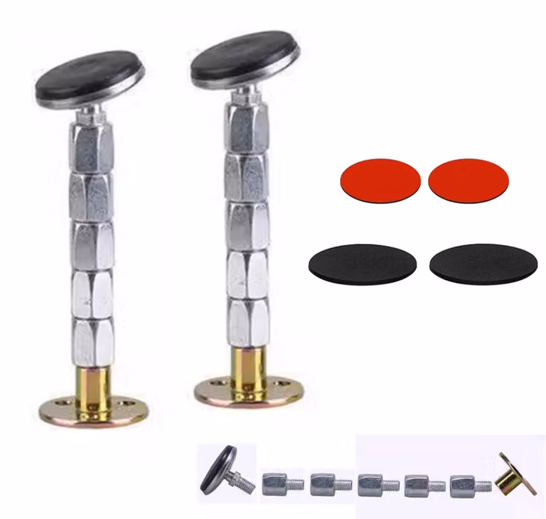 Set di 2 supporti regolabili per telaio letto, anti-vibrazione, regolabili da 36 a 150 mm