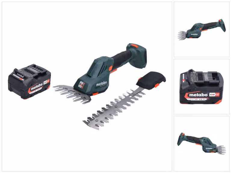 Metabo SGS 18 LTX Q Cesoie per erba e arbusti a batteria 18 V + 1x batteria 4,0 Ah - senza caricabatteria
