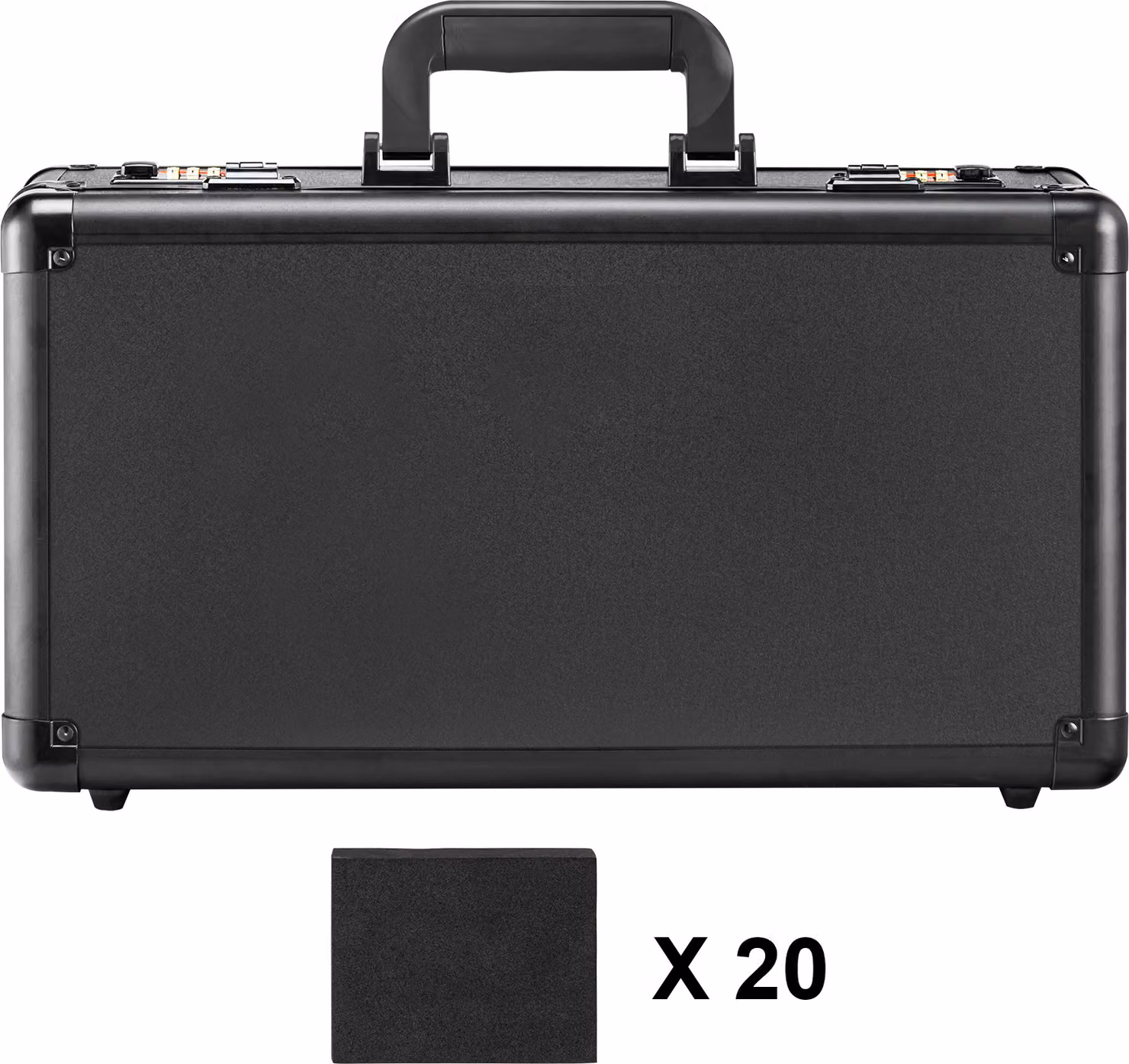 Scatola per carte classificate SucceBuy, 4 scomparti, custodia per carte sportive con chiusura a combinazione e divisori in schiuma, per 108 carte PSA, 76 BGS, 84 SGC, 388 Top Loader o 999+ carte sciolte