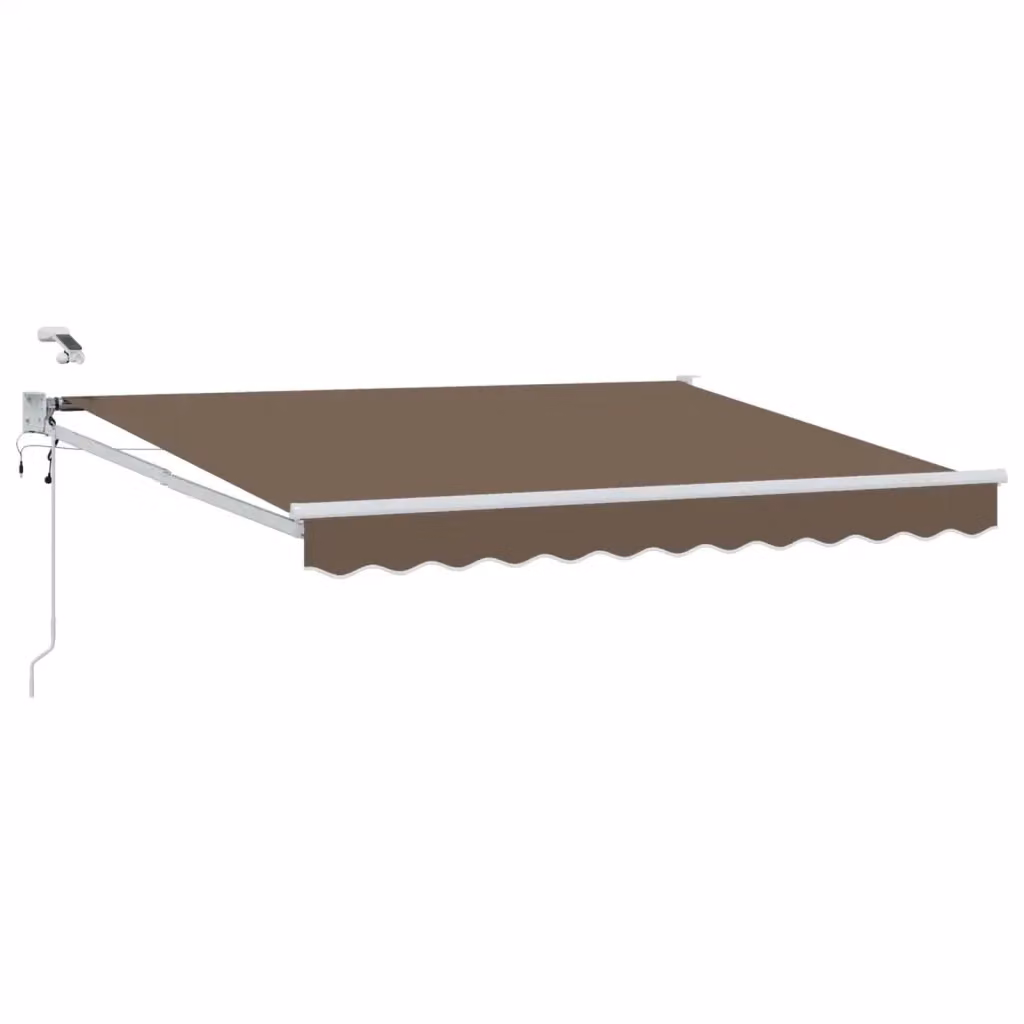 Tettuccio Elettrico Retrattile Videx con Bracci Pieghevoli e Motore, Colore Beige, Struttura in Alluminio e Tessuto in Poliestere – 2