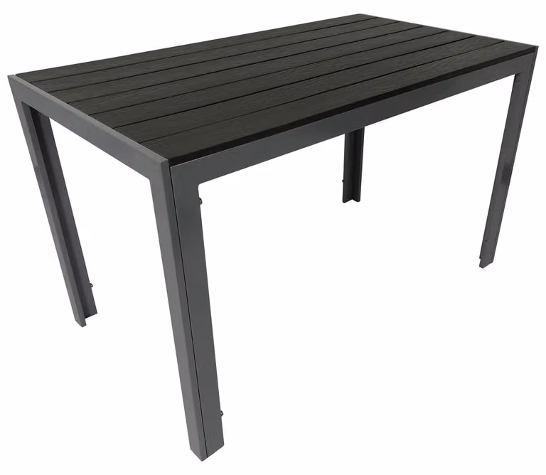Tavolo da giardino 70x125 cm, grigio scuro