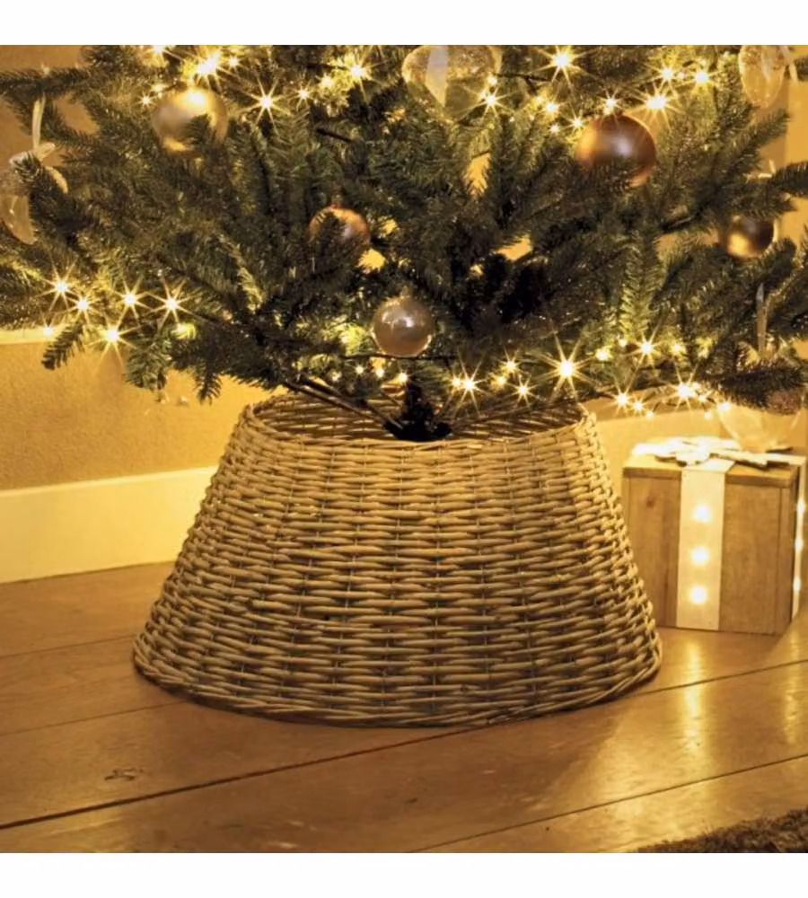 Everlands Cesto per Albero di Natale - Naturale - 57x28 cm
