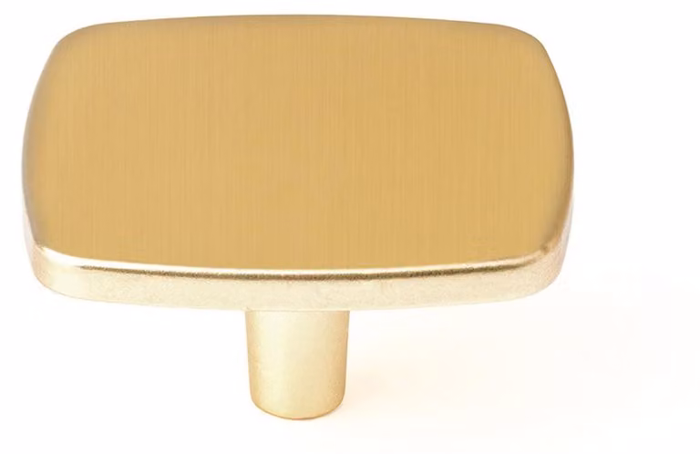 Maniglia per mobile Rei, finitura oro opaco, diametro 40 mm, design elegante, realizzata in zamak con finitura oro opaco