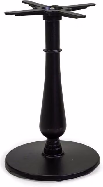 Base tavolo tonda in ghisa VACCHETTI nera con finitura opaca, L/P/H: 43 x 43 x 72 cm