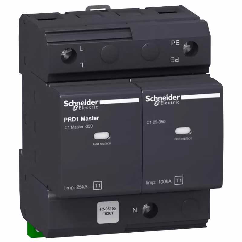 Schneider Electric Scaricatore di sovratensioni da fulmine TIPO 1 PRD1 Master 1P+N, Uc 350 V 16361