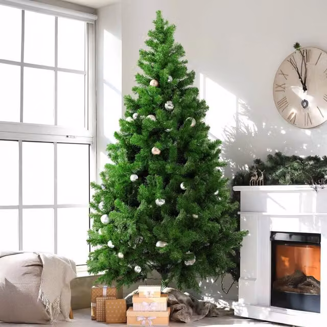 Albero di Natale Evergreen DMORA Verde L: 124 cm, H: 210 cm