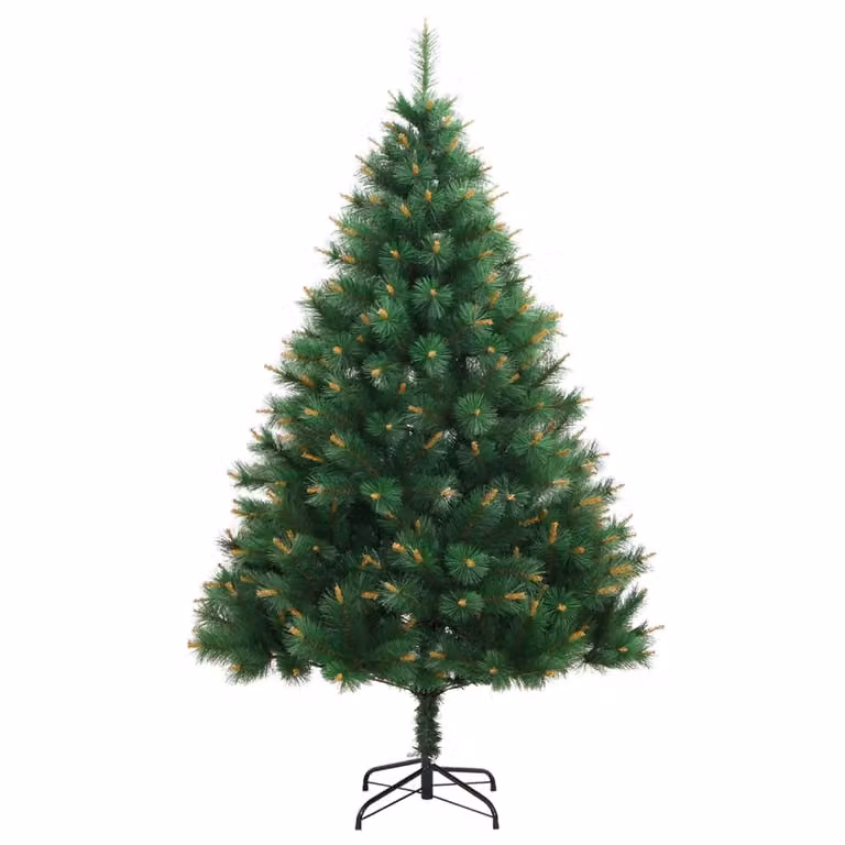 Albero di Natale Artificiale Incernierato con Base 180 cm