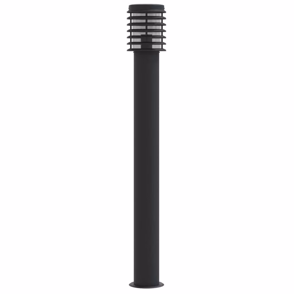 Lampada da Terra per Esterni Argento 110 cm in Acciaio Inox