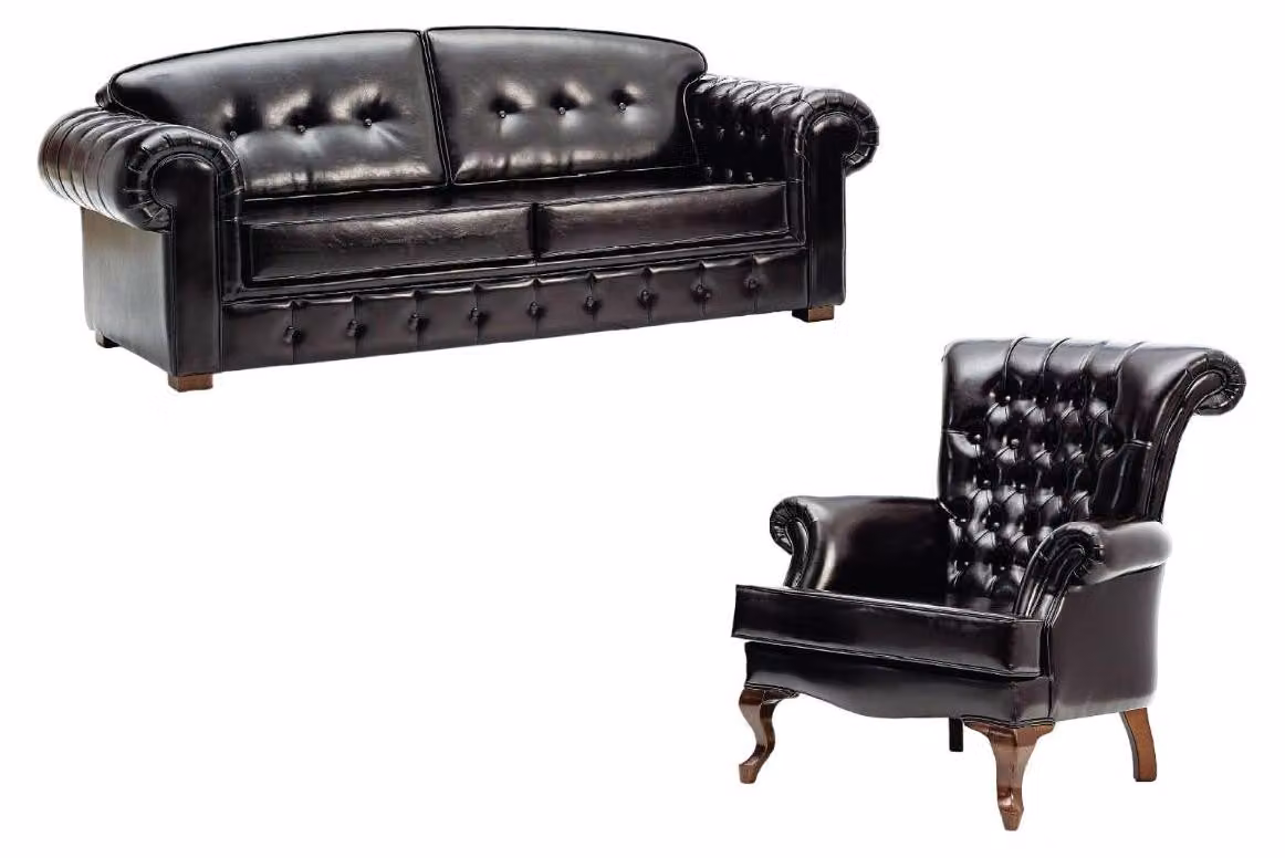 Sofagarnitur Sofa Luxus Garniur Sofas Sessel 2+1 Sitzer Modern 2tlg Set Design