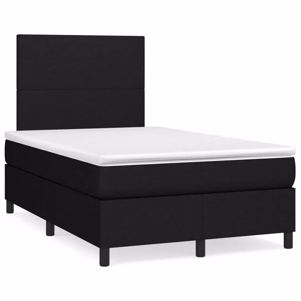 Letto Ibrido con Giroletto a Molle e Materasso vidaXL, Colore Nero e Bianco, L/P: 120 x 200 cm – 2